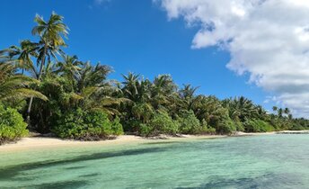 Мальдивы, Гаафу, Остров Дигура, пляж, вид с моря