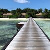 Maldives, Gaafu, Dhigurah island, view from pier