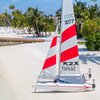 Maldives, Gaafu, Maamutaa island, beach, boat