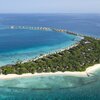 Maldives, Shaviyani, Vagaru island, aerial view