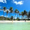 Mexico, Yucatan, Isla Contoy island, beach, view from water