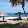 Tobago, Great Courland Bay beach, tiki huts