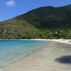 BVI, Virgin Gorda, Mahoe Bay beach, view to north