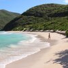 BVI, Virgin Gorda, Savannah Bay beach, hills