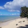 Cook Islands, Rarotonga, Little Polynesian Resort beach, Titikaveka
