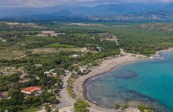 Dominicana, Monte Rio beach, aerial view