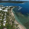 Dominicana, Playa Bachata beach, aerial view, west