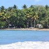 Dominicana, Playa Bergantin beach, view from water
