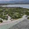 Dominicana, Playa Blanca beach, aerial view