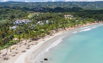 Dominicana, Playa Bonita beach, aerial view