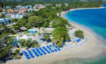 Dominicana, Playa Costambar beach, aerial view