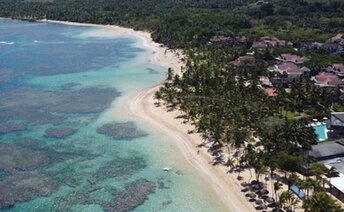 Dominicana, Playa El Portillo beach, aerial view