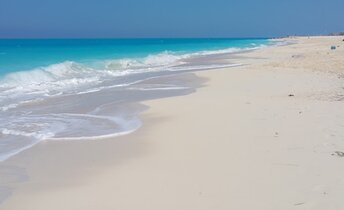 Egypt, Marina El Alamein beach, water edge