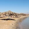 Egypt, Moses Bay beach, tiki huts