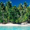 French Polynesia, Huahine, Avea Bay beach, view from water