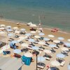 Italy, Marche, Marotta beach, view from above