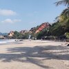Mexico, Playa la Ropa beach, palm shade