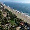 Mexico, Playa Larga Zihuatanejo beach, aerial view