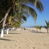 Mexico, Playa Larga Zihuatanejo beach, palms
