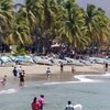 Mexico, Zihuatanejo beach, palms