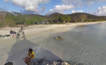 Antigua, Hansons Bay beach, view from water