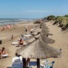 Argentina, Santa Teresita beach, tiki huts