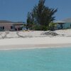 Bahamas, Cat Island, Benett's Harbour beach, view from water