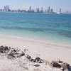 Bahrain, Bahrain Bay beach, city view