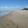 Brazil, Panaquatira beach, wet sand