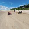 Brazil, Praia do Caura beach, low tide