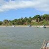 Brazil, Praia do Caura beach, view from boat