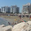 Кипр, Пляж Ларнака-Кастелла-Бич, вид с марины