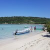 Dominicana, Playa La Ensenada beach, boats