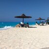 Egypt, Alexandria - Diana beach, tiki huts