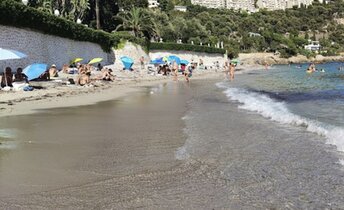 France, Roquebrune beach, sand