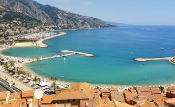 France, Sablettes beach, view from above