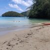 French Polynesia, Huahine, Hana Iti beach, water edge