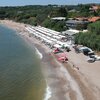 Greece, Makri beach, aerial view