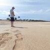 Hawaii, Molokai, Papohaku beach, view from water