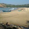 India, Karnataka, Kudle beach, creek