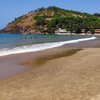 India, Karnataka, Kudle beach, water edge