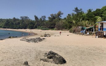 India, Karnataka, Om Beach, cafe