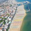 Италия, Эмилия-Романья, Пляж Каттолика, вид сверху