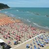 Italy, Marche, Pesaro beach, north