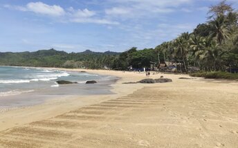 Philippines, Palawan, Duli beach, view from south