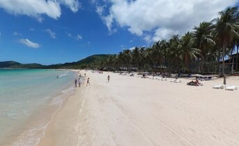 Philippines, Palawan, Nacpan beach