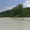 Seychelles, Mahe, Anse A La Mouche beach, view from water