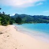 Seychelles, Mahe, Anse A La Mouche beach, view to south