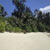 Seychelles, Mahe, Baie Lazare public beach, view from water