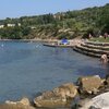 Slovenia, Valdoltra beach, stairway